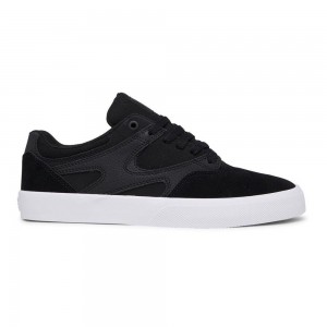 Black DC Kalis Vulc Men's Skate Shoes | 02735-JBAP