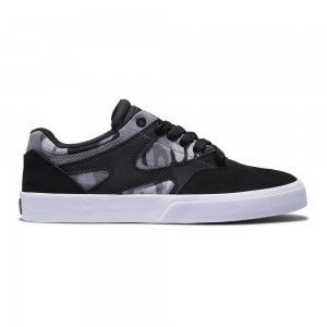 Black DC Kalis Vulc Men's Skate Shoes | 62583-MOGI