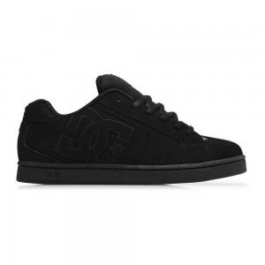 Black DC Net Men's Skate Shoes | 64153-JNEW