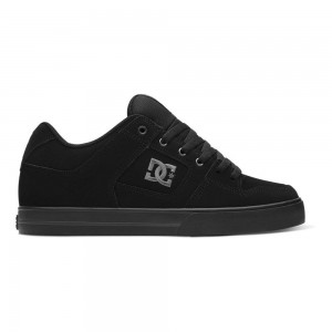 Black DC Pure Men's Skate Shoes | 43160-LVIA