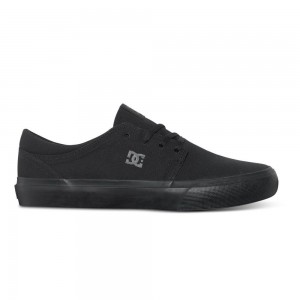 Black DC Trase TX Men's Skate Shoes | 45067-KTVE