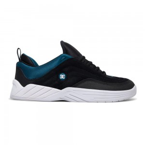 Black / Blue DC Williams Slim Men's Trainers | 74201-VRAJ