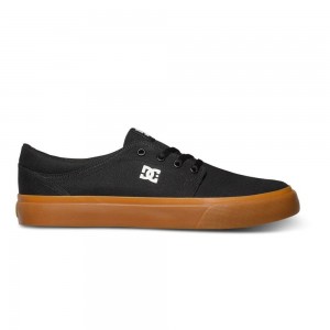 Black / Brown DC Trase Men's Skate Shoes | 27153-VXPL