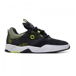 Black / Green DC Kalis Men's Trainers | 78146-SFOJ