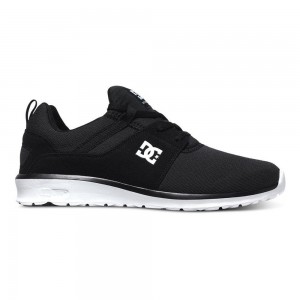 Black / Grey DC Heathrow Men's Trainers | 75301-YWQS