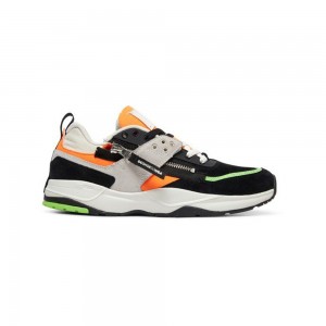 Black / Orange DC E.Tribeka Men's Trainers | 58603-ZLHG