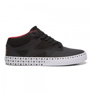 Black / Red DC Kalis Vulc Men's Skate Shoes | 53097-VLPK