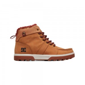 Brown DC Woodland Men's Boots | 34752-EXKT