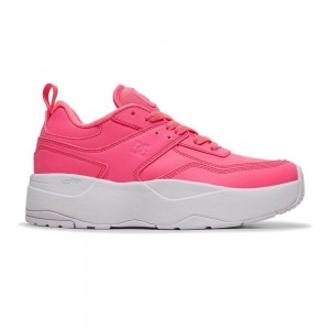 Dark Pink DC E.Tribeka Women's Trainers | 25893-CJFA