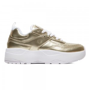 Gold DC E.Tribeka Women's Trainers | 17983-WOUZ