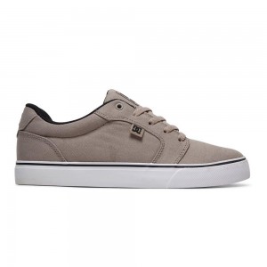 Grey DC Anvil Men's Skate Shoes | 02915-MPBR