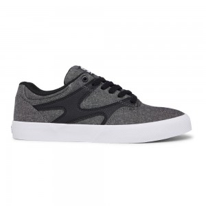 Grey / Black DC Kalis Vulc Men's Skate Shoes | 96431-GTDK