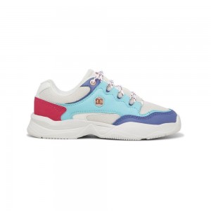 Grey / Blue DC Decel Women's Trainers | 83250-LOHE