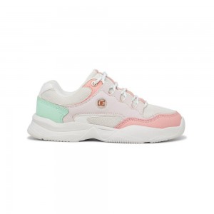 Grey / Pink DC Decel Women's Trainers | 01865-QDIB