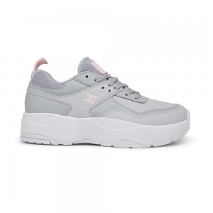 Grey / Pink DC E.Tribeka Women's Trainers | 05728-NCJI