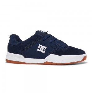 Navy / White DC Central Men's Trainers | 12075-QCIO