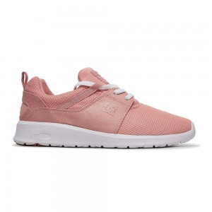 Pink DC Heathrow Women's Trainers | 79146-LYXU