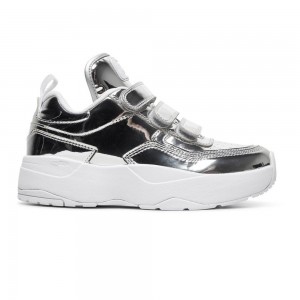 Silver DC E.Tribeka Women's Trainers | 03524-IYGN