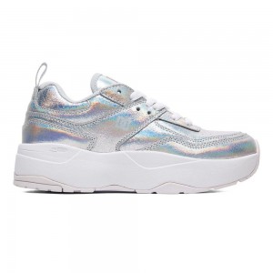 Silver DC E.Tribeka Women's Trainers | 07469-LKDI