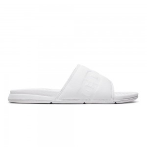 White DC Bolsa Men's Sandals | 25706-WUYP