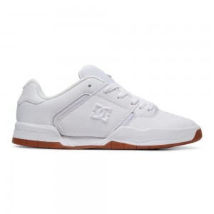 White DC Central Men's Trainers | 92345-LTRH