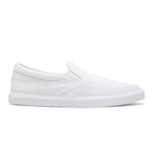 White DC Infinite Men's Skate Shoes | 14938-JDLM