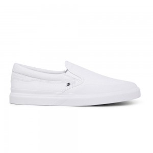 White DC Infinite Men's Skate Shoes | 81057-PWSJ