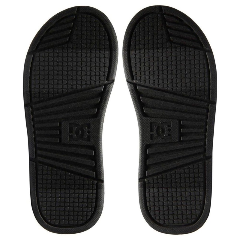 Black DC Bolsa Men's Sandals | 18927-DCMR