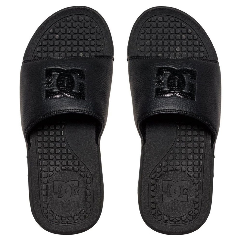 Black DC Bolsa Men's Sandals | 80564-BSOT