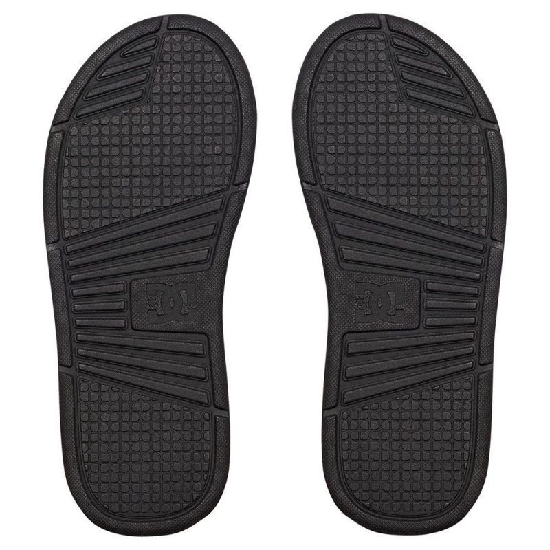 Black DC Bolsa Men's Sandals | 80564-BSOT