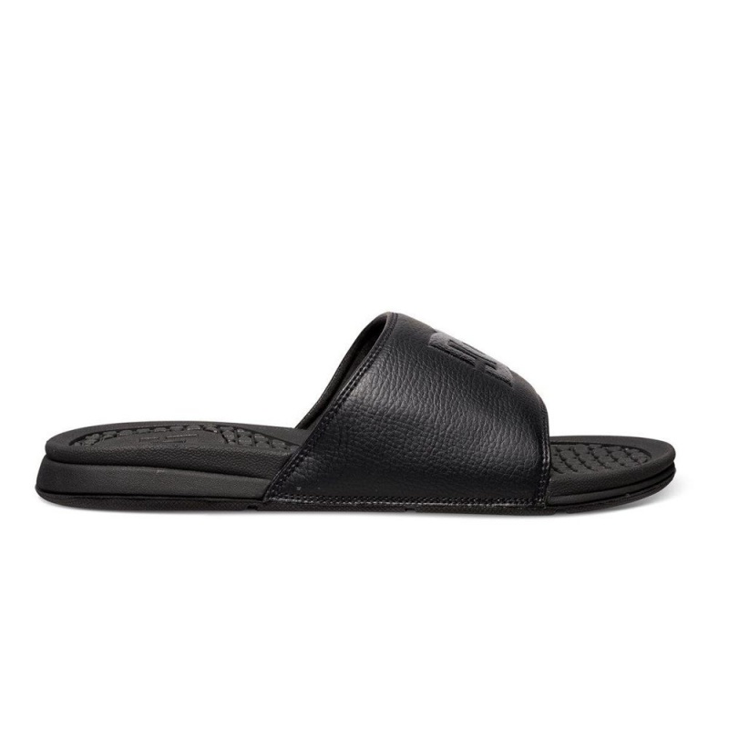 Black DC Bolsa Men\'s Sandals | 80564-BSOT