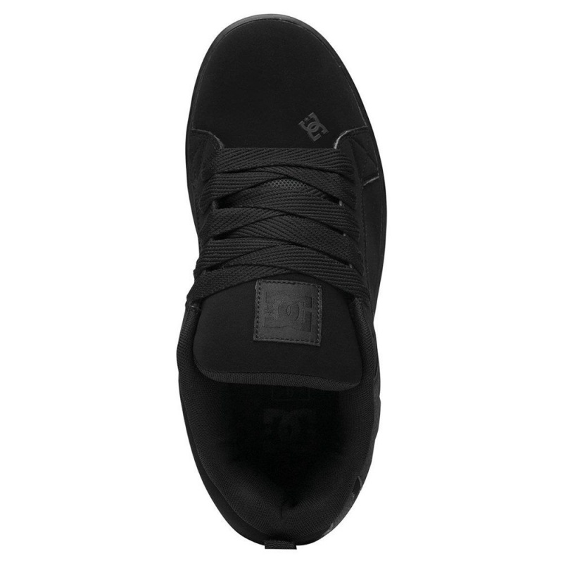 Black DC Court Graffik Men's Skate Shoes | 98105-YVSM