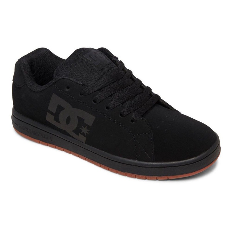 Black DC Gaveler Men's Skate Shoes | 95870-NXLB