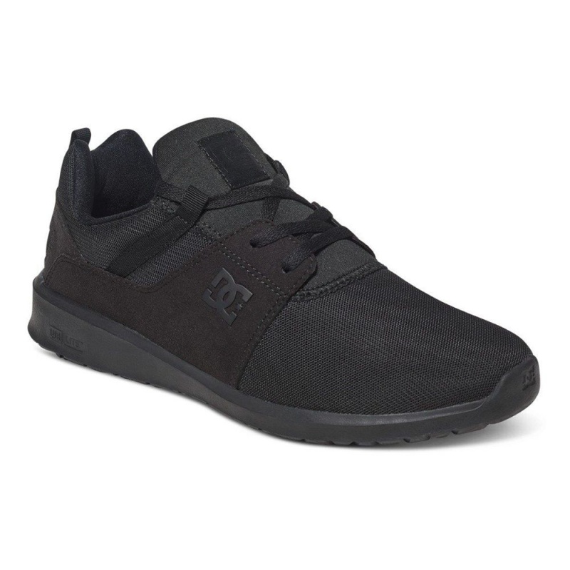 Black DC Heathrow Men's Trainers | 85741-UBQC