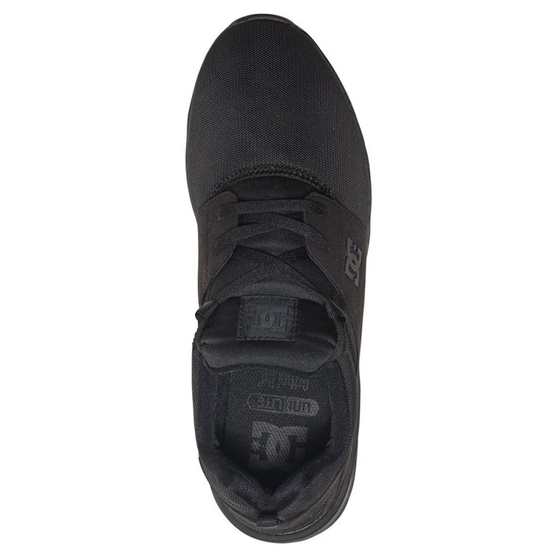 Black DC Heathrow Men's Trainers | 85741-UBQC