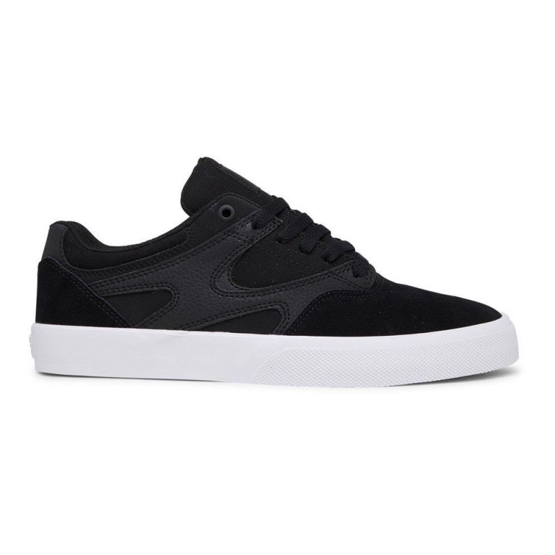 Black DC Kalis Vulc Men\'s Skate Shoes | 02735-JBAP