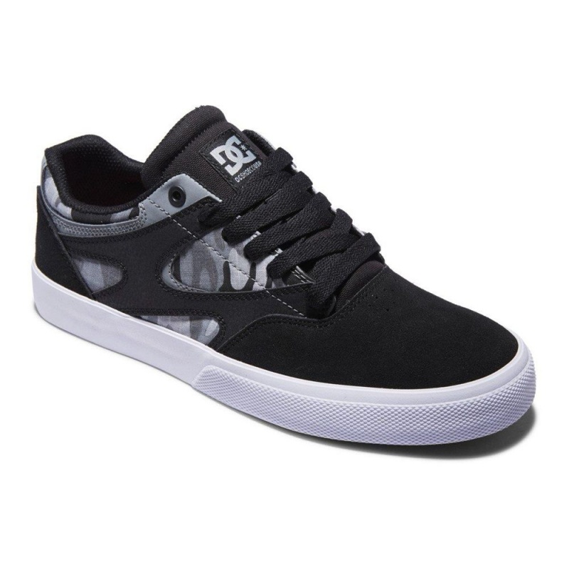 Black DC Kalis Vulc Men's Skate Shoes | 62583-MOGI