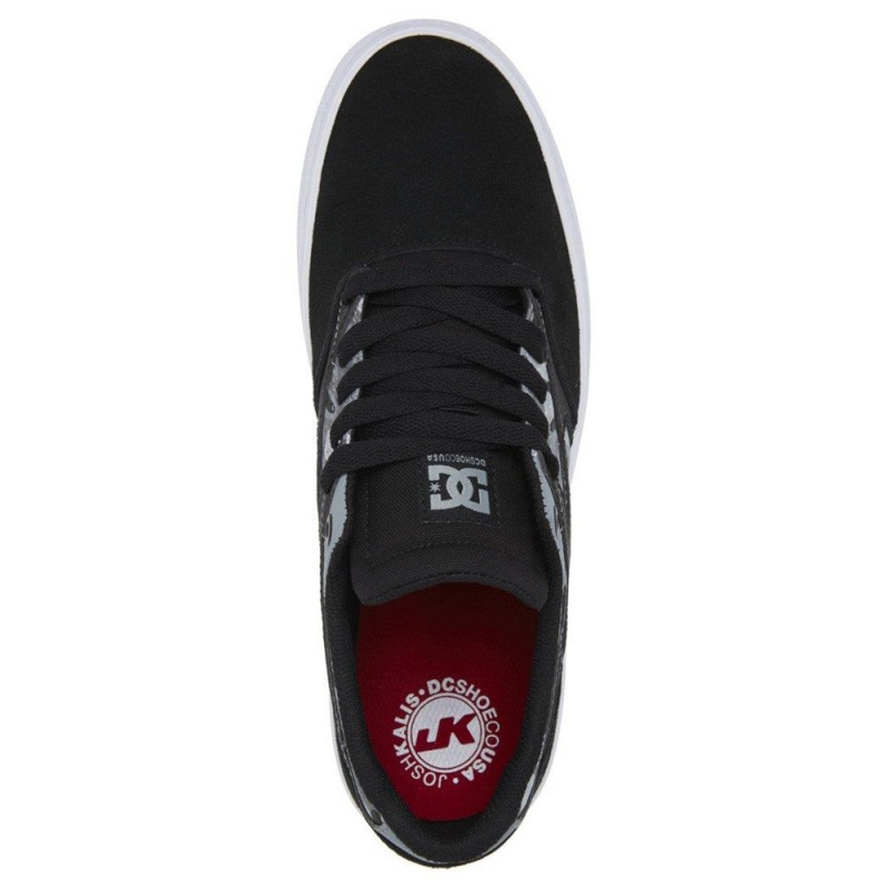 Black DC Kalis Vulc Men's Skate Shoes | 62583-MOGI