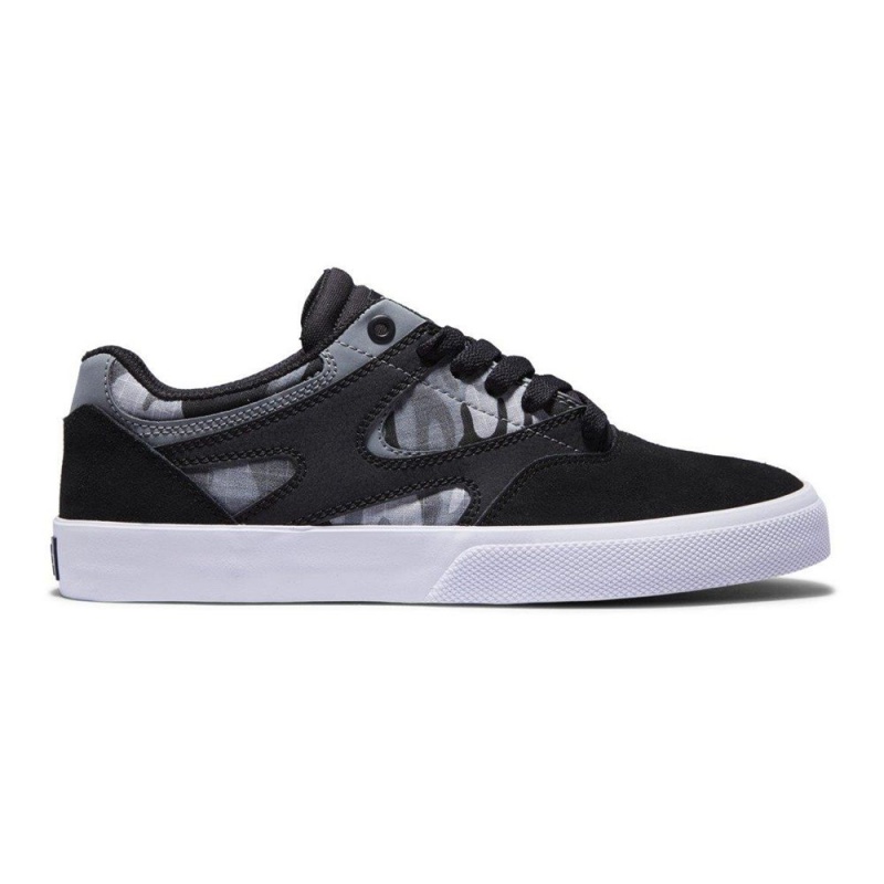 Black DC Kalis Vulc Men\'s Skate Shoes | 62583-MOGI