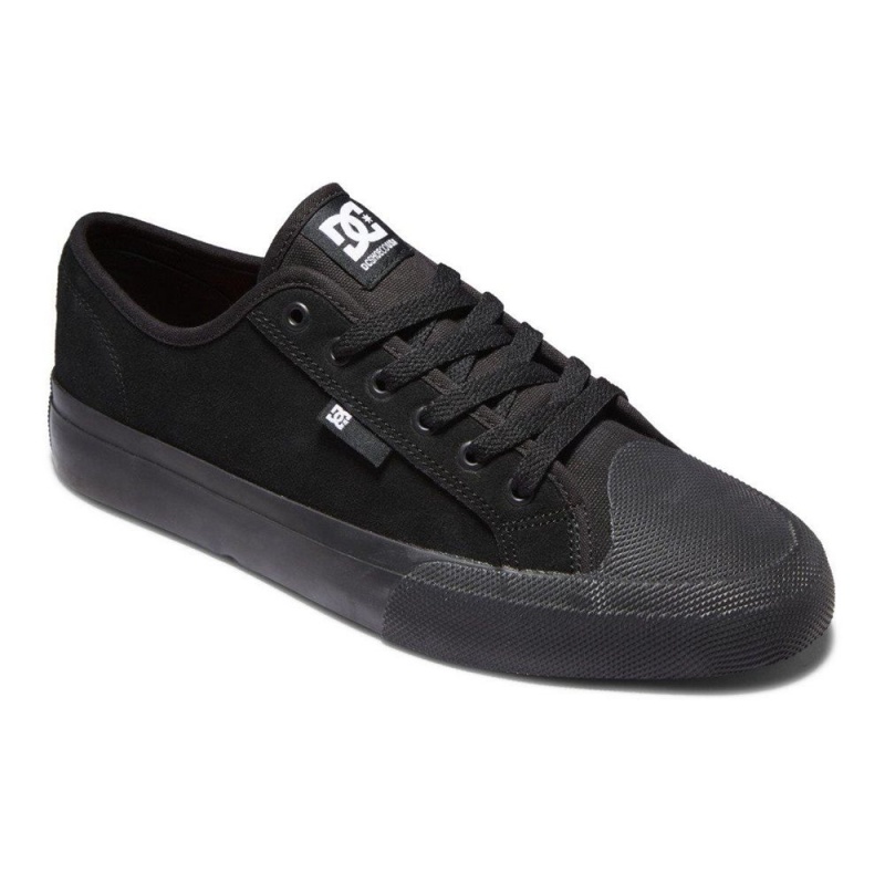 Black DC Manual Men's Skate Shoes | 14605-ZIXW