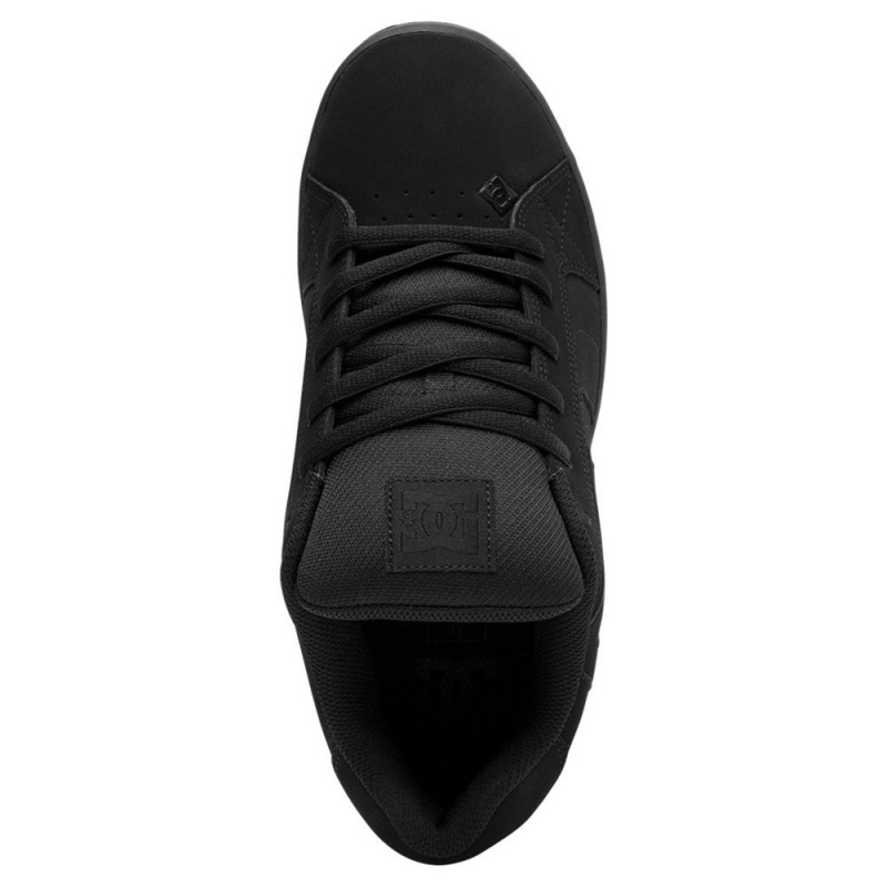 Black DC Net Men's Skate Shoes | 64153-JNEW