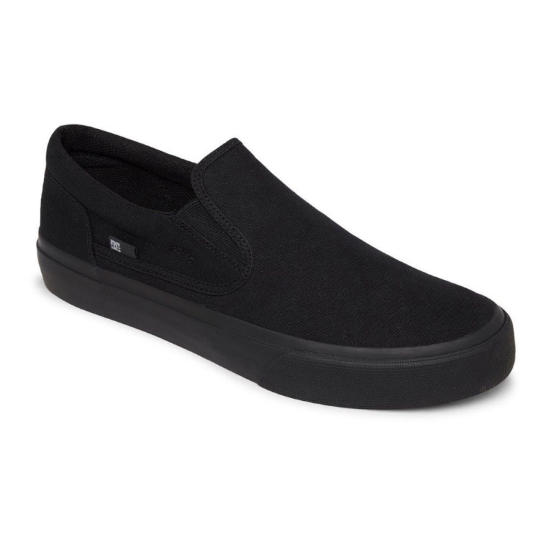 Black DC Trase Men's Skate Shoes | 46035-WAFM