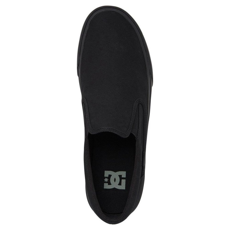 Black DC Trase Men's Skate Shoes | 46035-WAFM