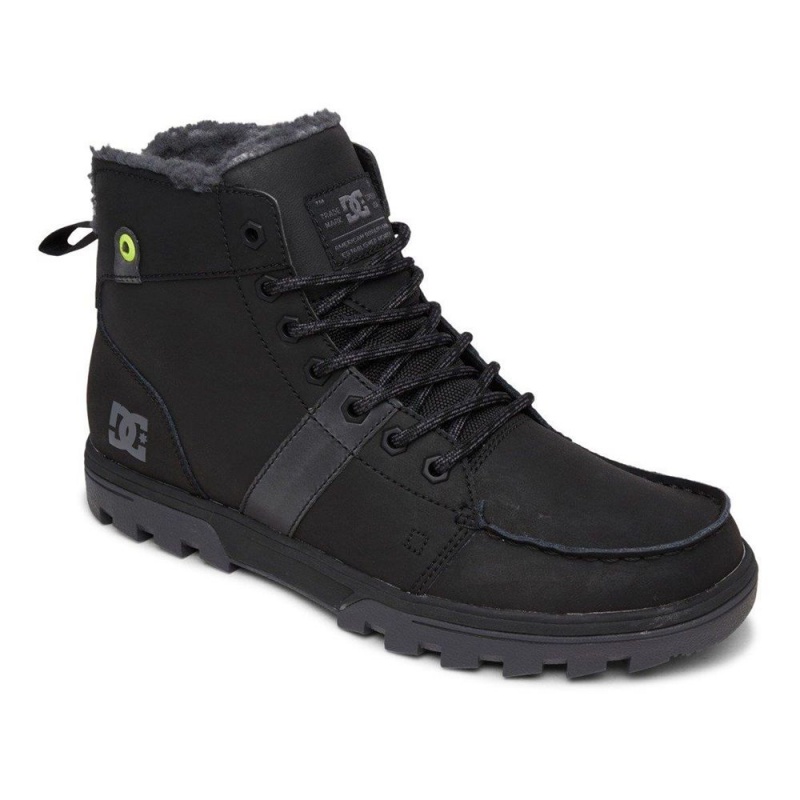 Black DC Woodland Men's Boots | 49658-WBER