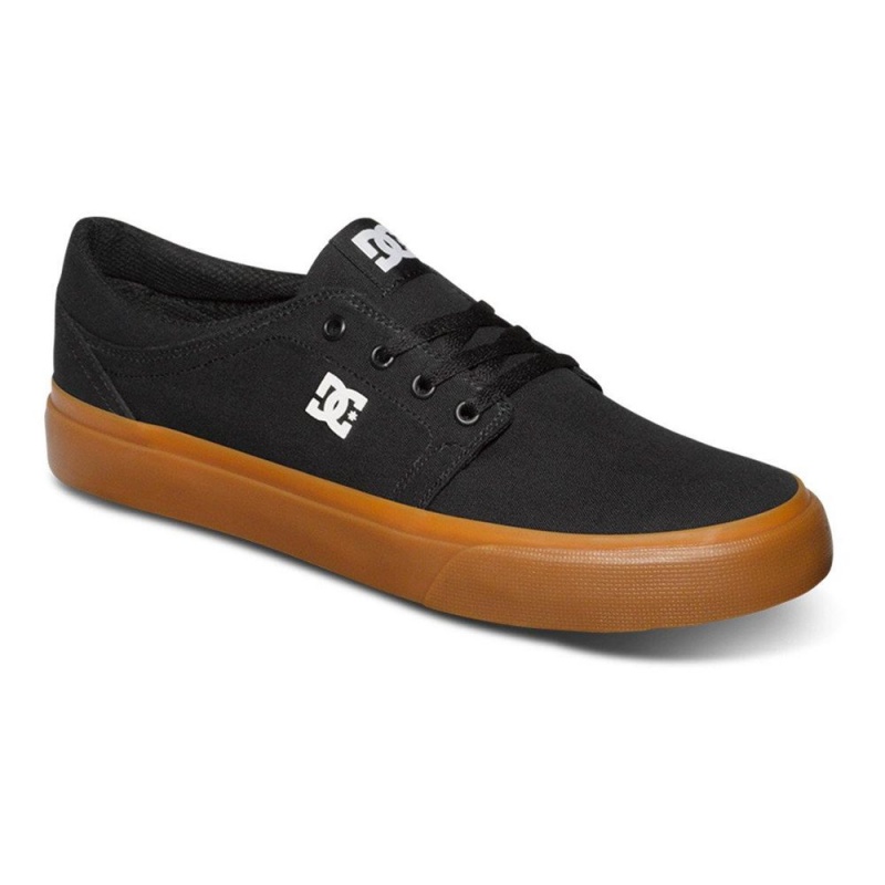 Black / Brown DC Trase Men's Skate Shoes | 27153-VXPL