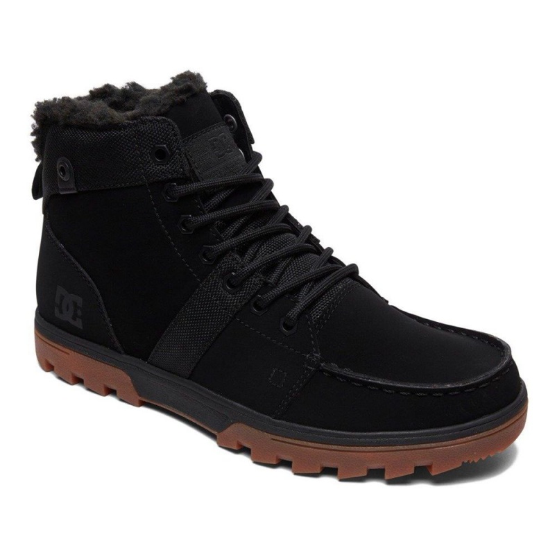 Black / Brown DC Woodland Men's Boots | 08512-LNZJ