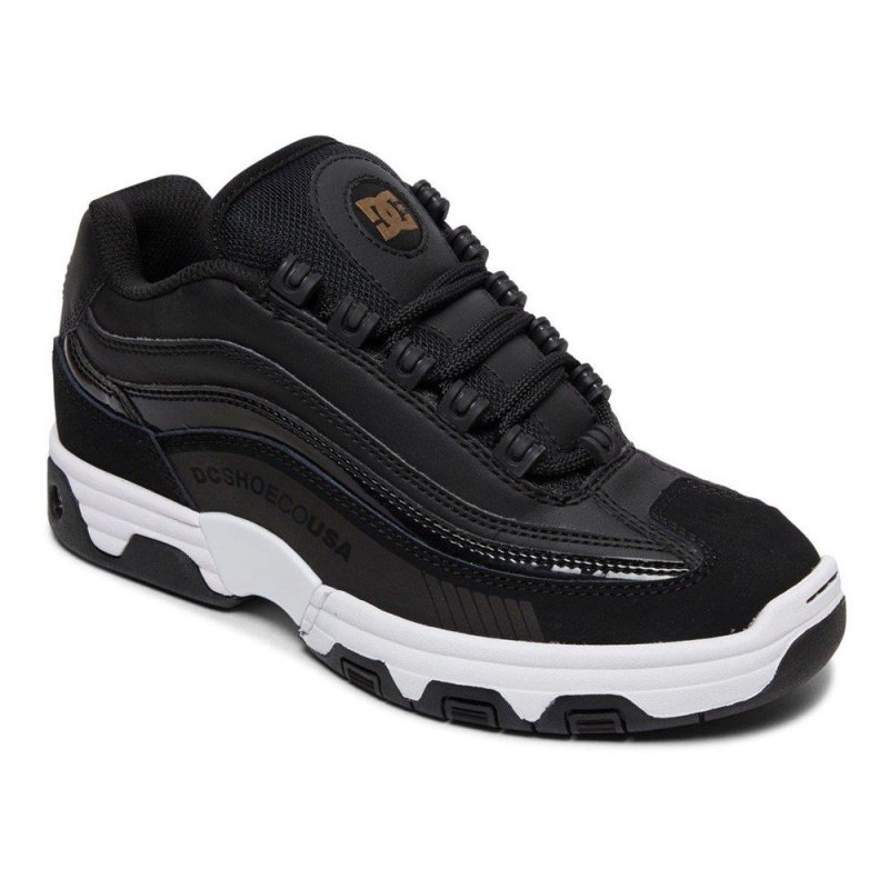 Black / Gold DC Legacy Lite Women's Trainers | 94587-NTFD