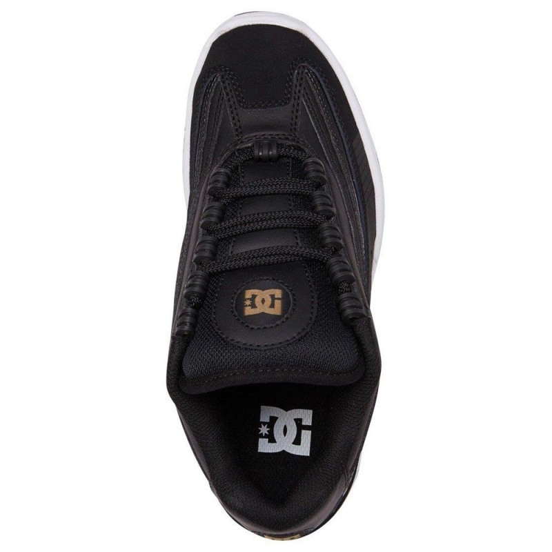 Black / Gold DC Legacy Lite Women's Trainers | 94587-NTFD