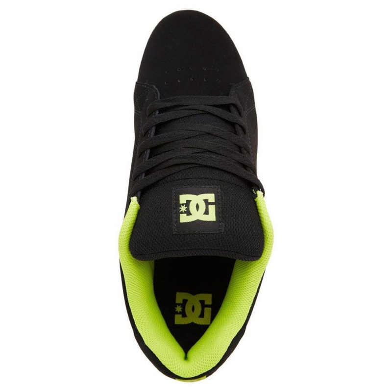 Black / Green DC Gaveler Men's Skate Shoes | 60253-GUPK