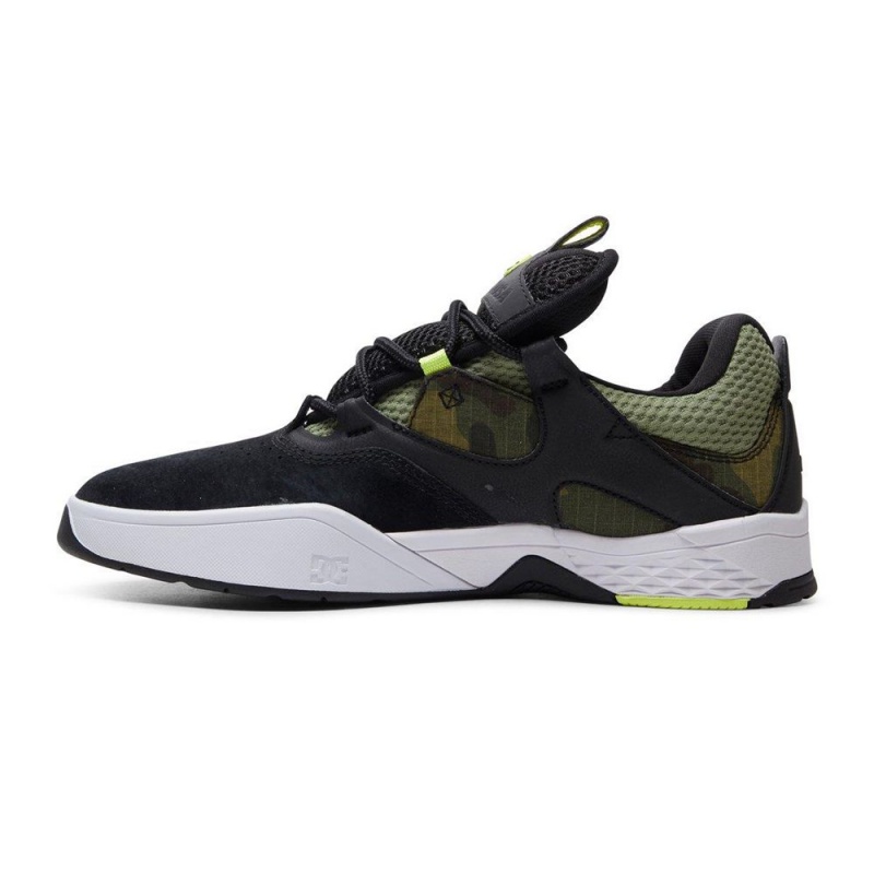 Black / Green DC Kalis Men's Trainers | 78146-SFOJ